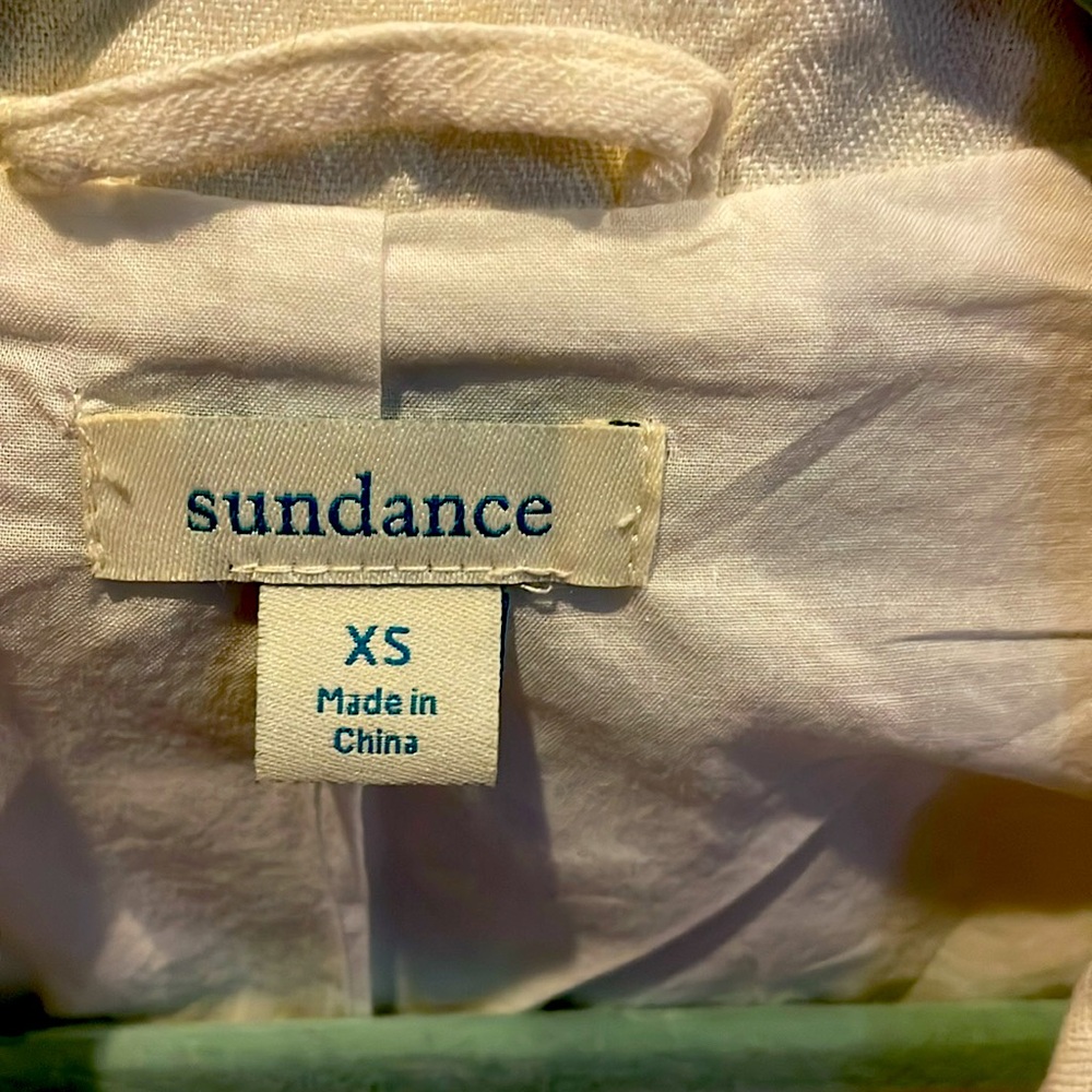 White Linen Blazer by Sundance - Picture 2 of 4